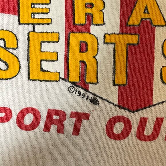 Vintage Operation Desert Storm Crewneck Sweatshirt XL Veterans Made in USA 90s - Picture 4 of 8